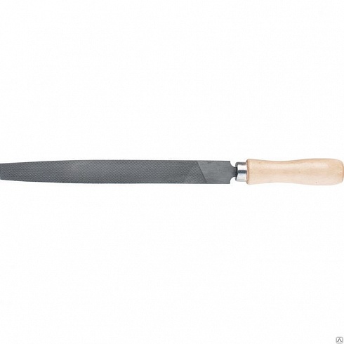 Напильник, 250 мм, плоский, деревянная ручка// СИБРТЕХ СИБРТЕХ