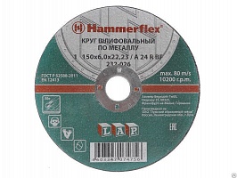 Круг шлифовальный 150x6.0x22,23 A 24 R BF Hammer Flex 232-026 по металлу