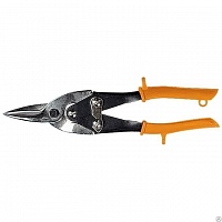 Ножницы по металлу, 250 мм, пряморежущие, обливные рукоятки SPARTA SPARTA