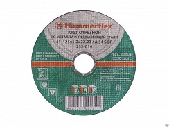Круг абразивный отрезной Hammer Flex 232-014 мет+нерж 41 125х1,2х22 A54 S
