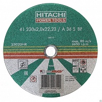 Круг абразивный отрезной HITACHI мет 41 230х2х22 А36