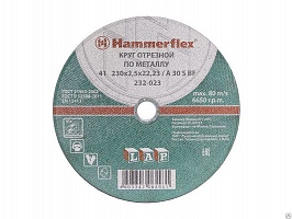 Круг абразивный отрезной Hammer Flex 232-023 мет 41 230х2,5х22 A30 S BF