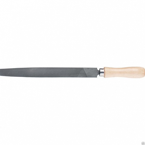 Напильник, 150 мм, плоский, деревянная ручка// СИБРТЕХ СИБРТЕХ