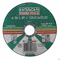 Круг абразивный отрезной HITACHI мет 41 125х2,5х22 А30